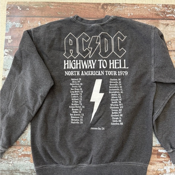 AC/DC Charcoal Sweatshirt - Picture 1 of 5